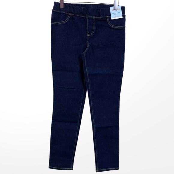 CAT AND JACK Dark Wash Adjustable Waist Pull On Skinny Jeans - Picture 10 of 10